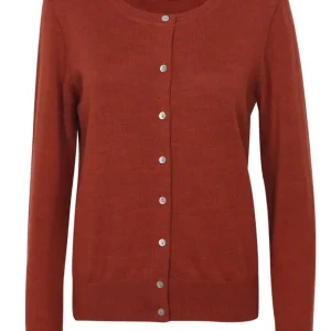 Cardigan i ull paprika – Rosemunde