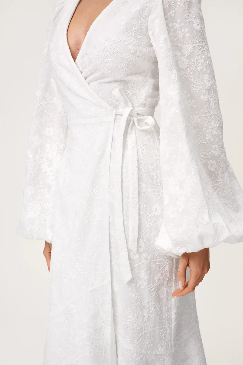 Portofino Maxi Dress White Embroidery - Image 7