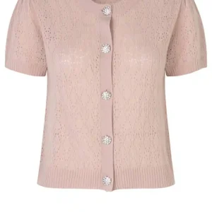 Cardigan i ull, Wintage powder – Rosemunde