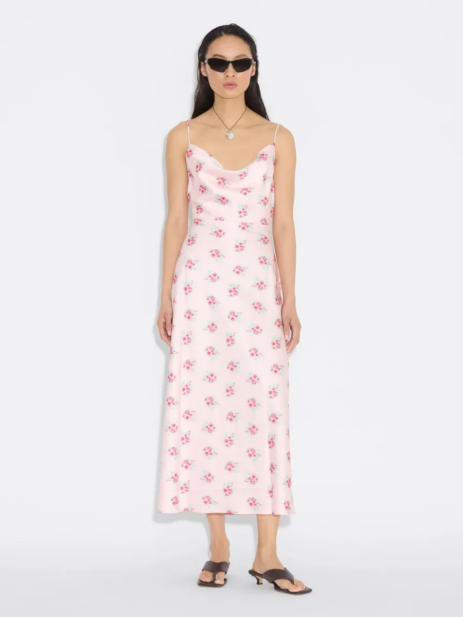 Eila Print Dress Lt. Pink Mix - Image 2