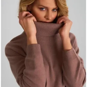 Lang genser i cashmere camel – Marc & Andre