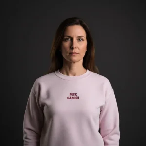 "FUCK CANCER" | Lyserosa genser
