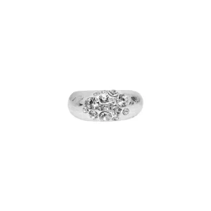 Mix&Match Slim Crystal Ring sølvbelagt