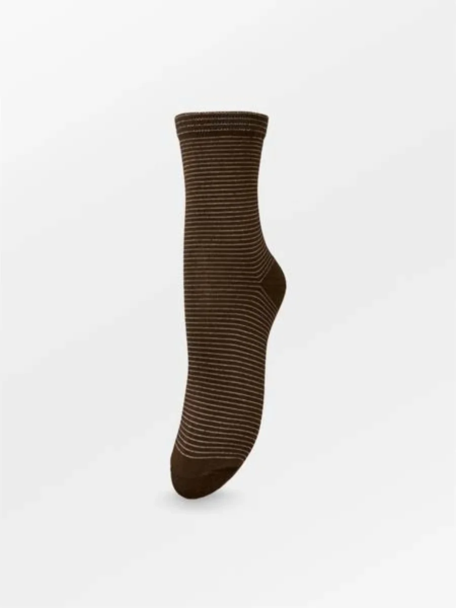 Dover Stripe Sock Deep Taupe - Image 2