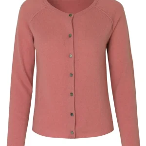 Cardigan i ull, Ash rose – Rosemunde