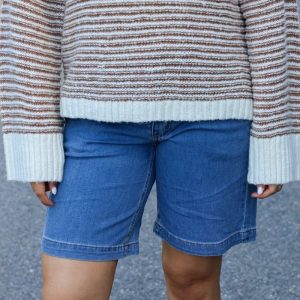 MWLara 115 Long Shorts Medium Blue Wash