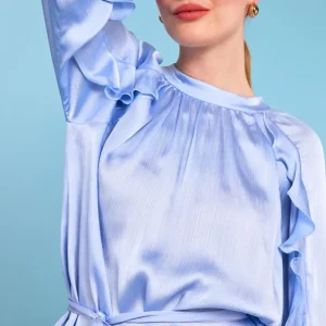 NYDELIG BLUSE BLÅ – MOLLY JO