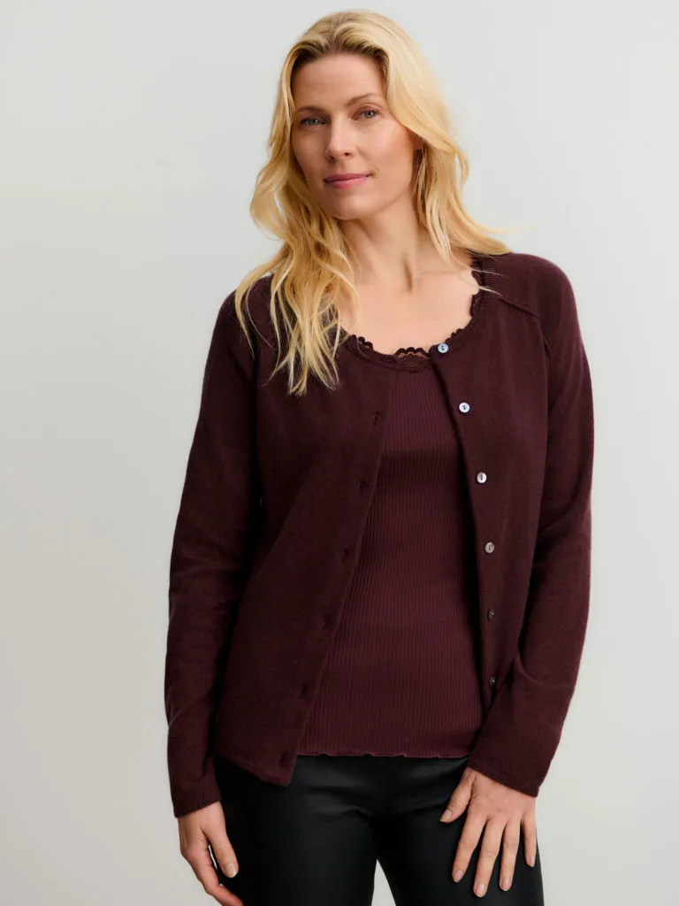 Laica Raglan Cardigan Fudge – ROSEMUNDE - Image 2