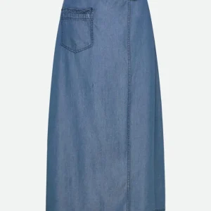 Dallas Midi Skirt Denim – ROSEMUNDE