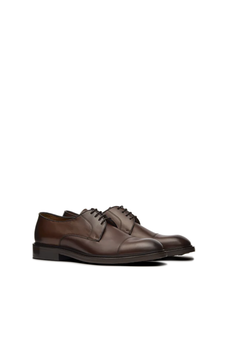 Harrys Derby Straight Toe, Mørk brun