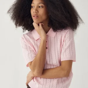 N-Mecca Knit Polo Baby pink