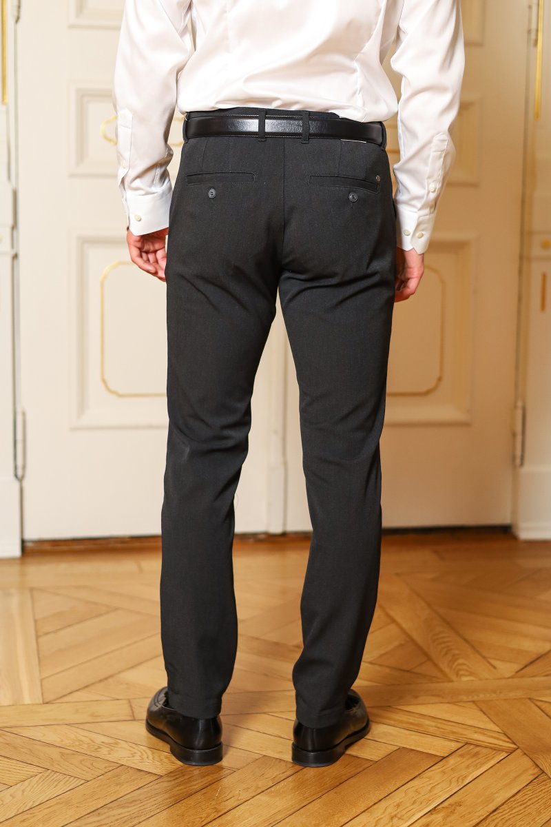 Tom Trouser Straight, Dark Grey - Image 4