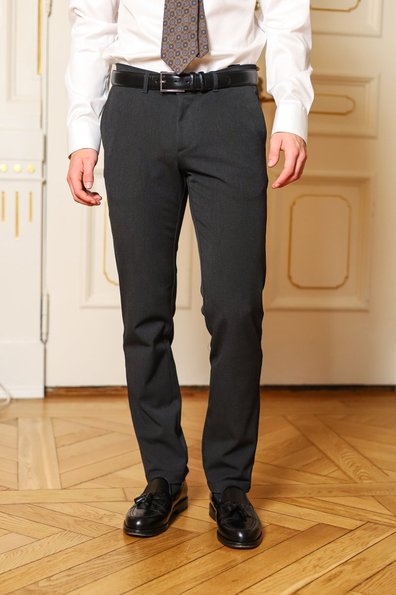 Tom Trouser Straight, Dark Grey - Image 3