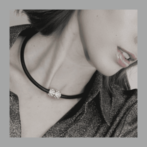 Audrey Magnet Crystal Leather Necklace – DANSK COPENHAGEN