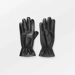 Smooth Leather Gloves Black