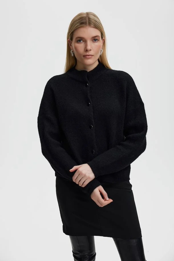 AlphaGZ Short Cardigan Black - Image 2