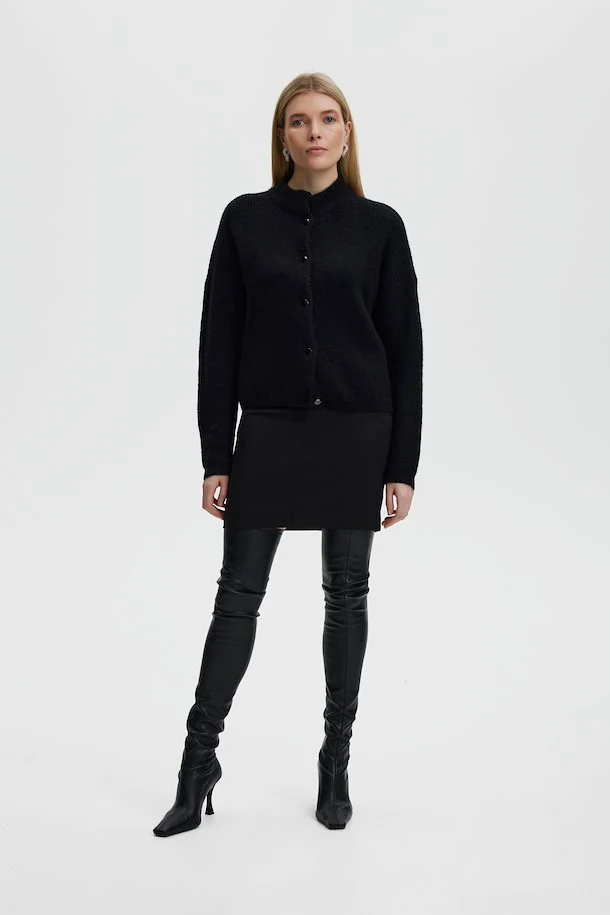AlphaGZ Short Cardigan Black - Image 3