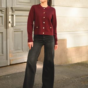 Aria Cardigan, Bordeaux