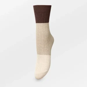 Colourblock Bam Sock Birch White