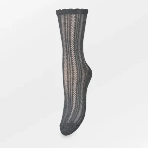 Crochia Cotta Sock Dark Grey Melange