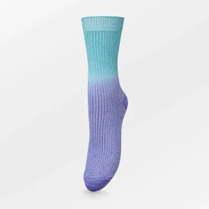 Gradiant Glitter Sock Royal Blue