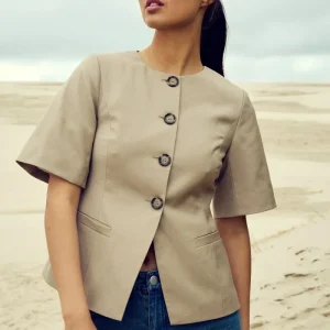 Kasundra Blazer Oyster