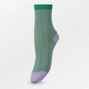 Glitter Drake Block Sock Meadow Green