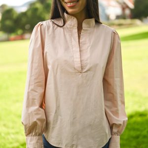 Mie Blouse, Rose Smoke