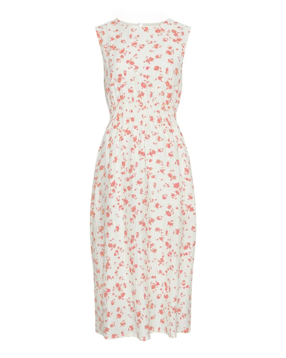 MSCHFalisha SL Dress AOP Rose Red Flower - Image 3