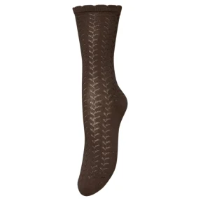 Leofa Cotta Sock Hot Fudge Brown