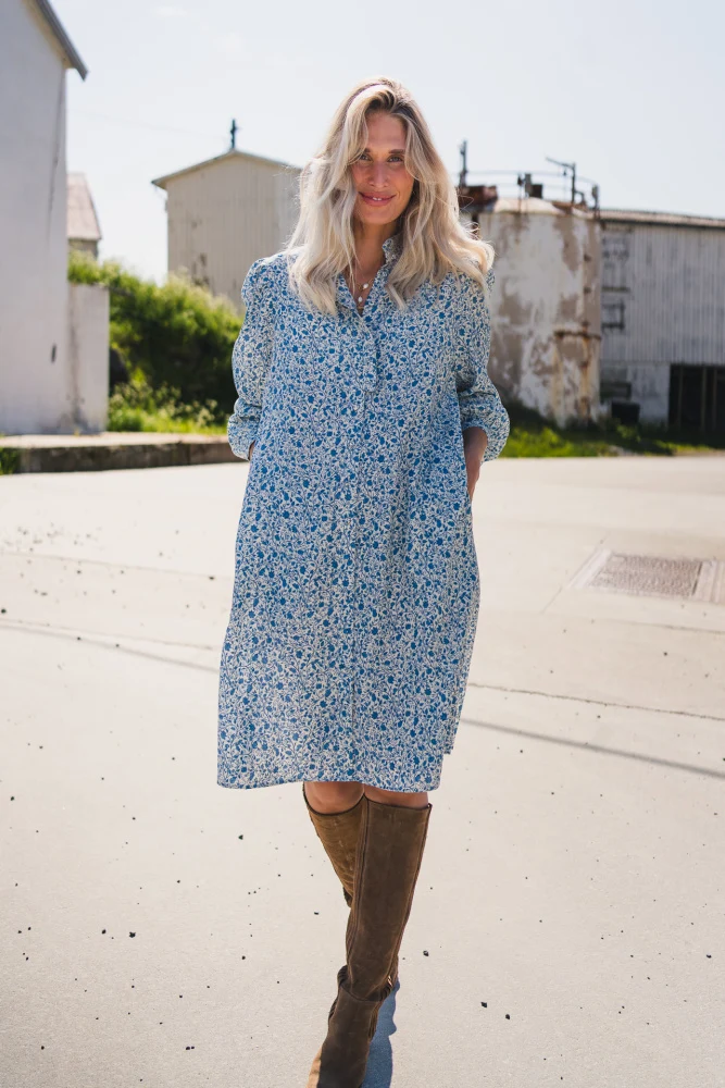 RAUSGry Astrid Shirt Dress AOP Q Harbor Flower - Image 5