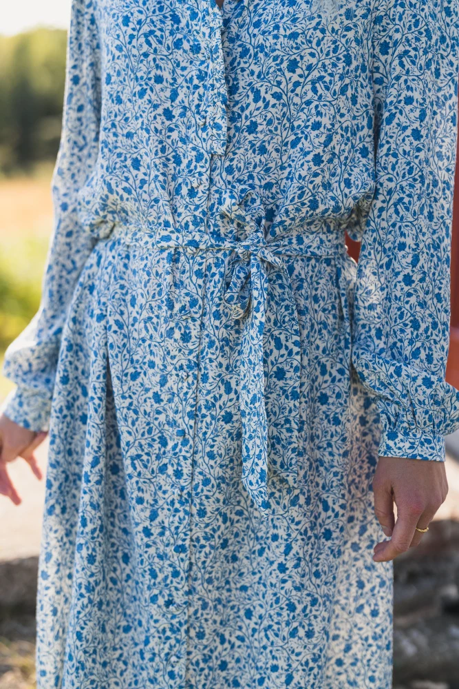 RAUSGry Astrid Shirt Dress AOP Q Harbor Flower - Image 3