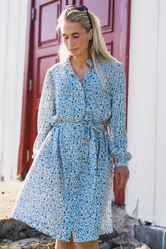 RAUSGry Astrid Shirt Dress AOP Q Harbor Flower - Image 2