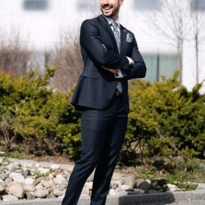 Dress A362-IHFA-Q789, Blå Mønstret